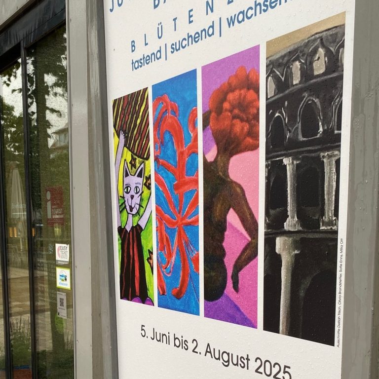 Plakat zur Ausstellung "Kaleidoskop - Traum und Realität" in Balingen, 21. Juni - 4. August 2024